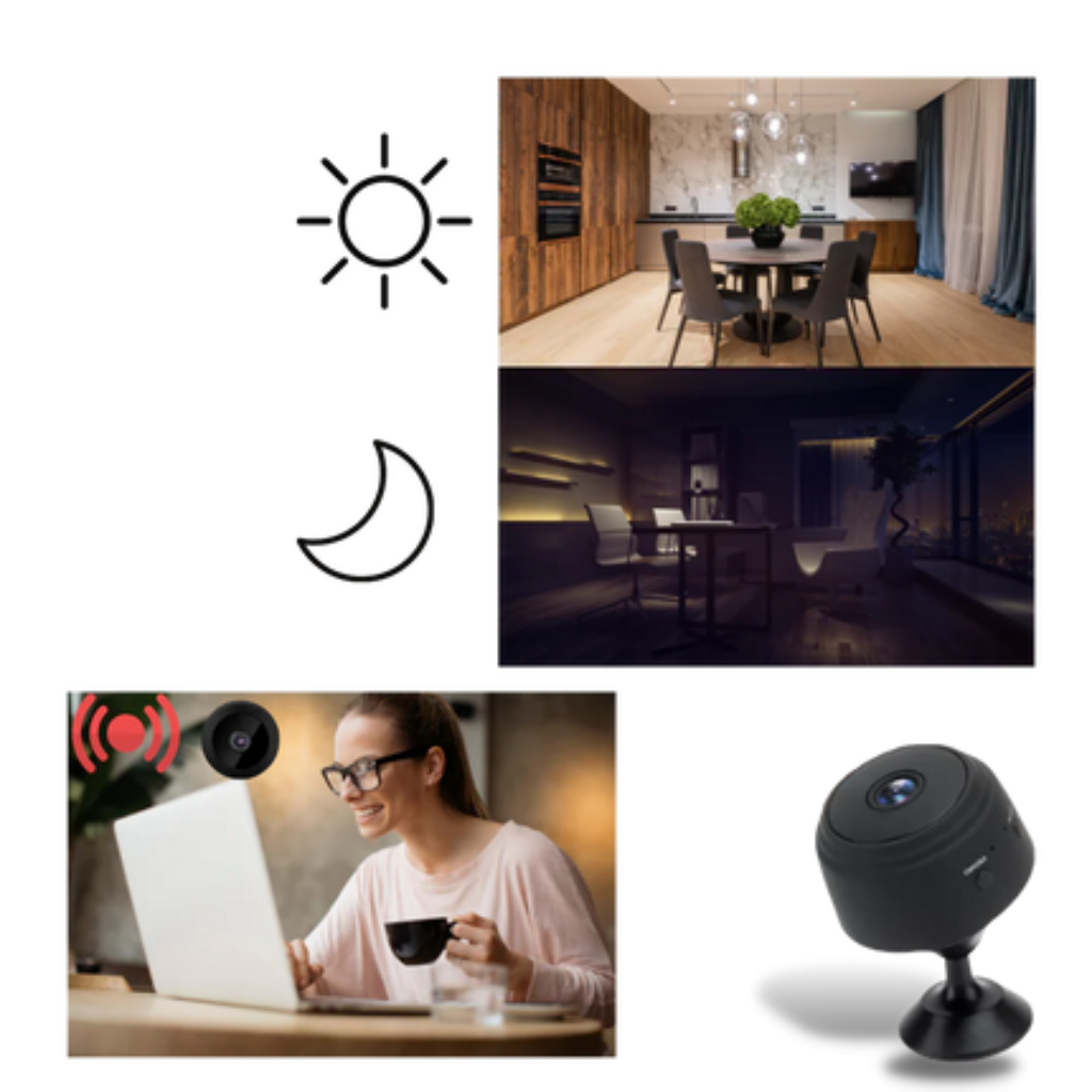 Security Camera Mini Wireless Magnetic Mount Night Vision