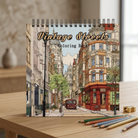 Coloring Book Adult Spiral Creative Relaxation - chocolate