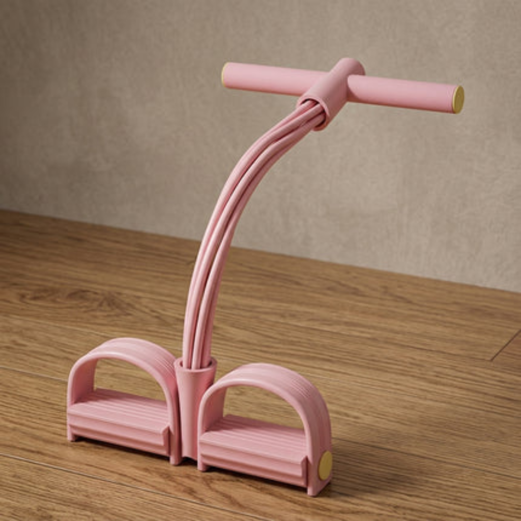 Resistance Trainer Six Tube Pedal Puller Full Body - pink