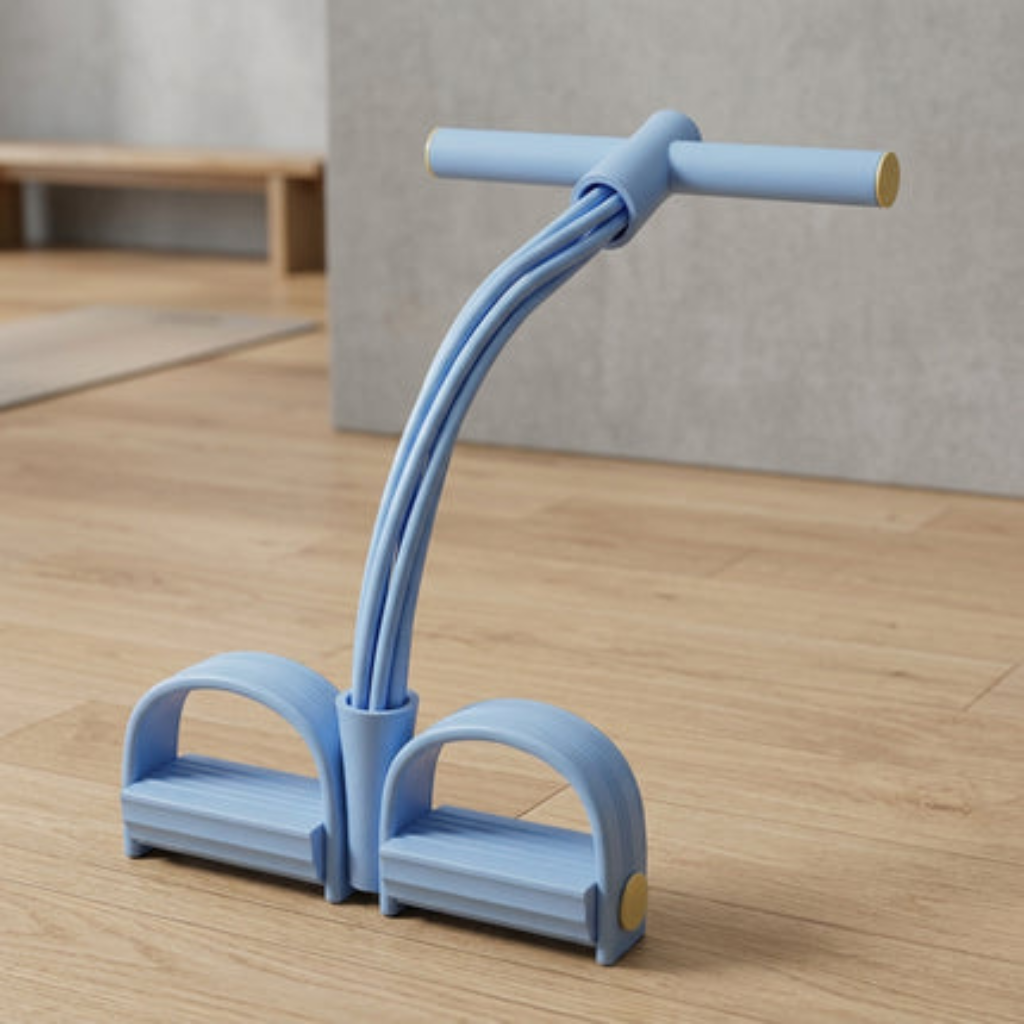 Resistance Trainer Six Tube Pedal Puller Full Body - blue