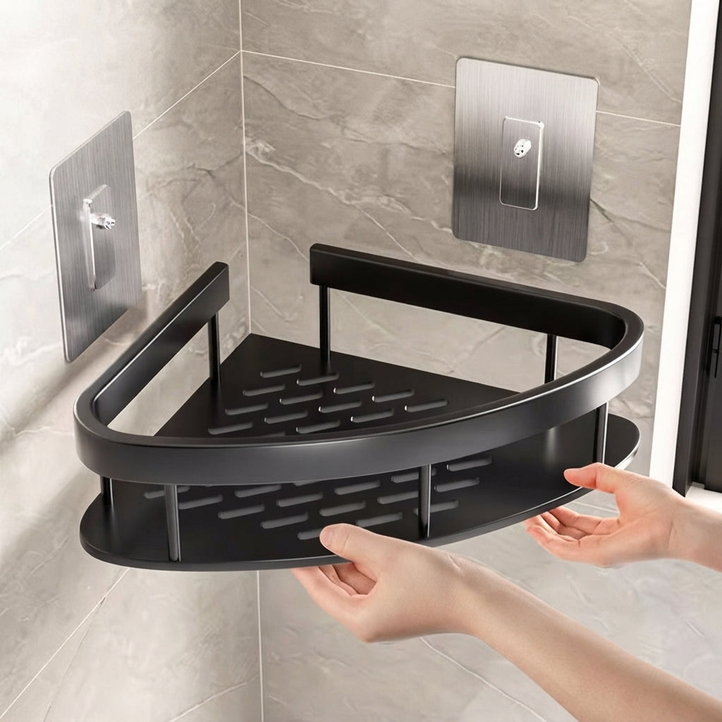 Shower Shelf with Corner Storage Wall Mounted