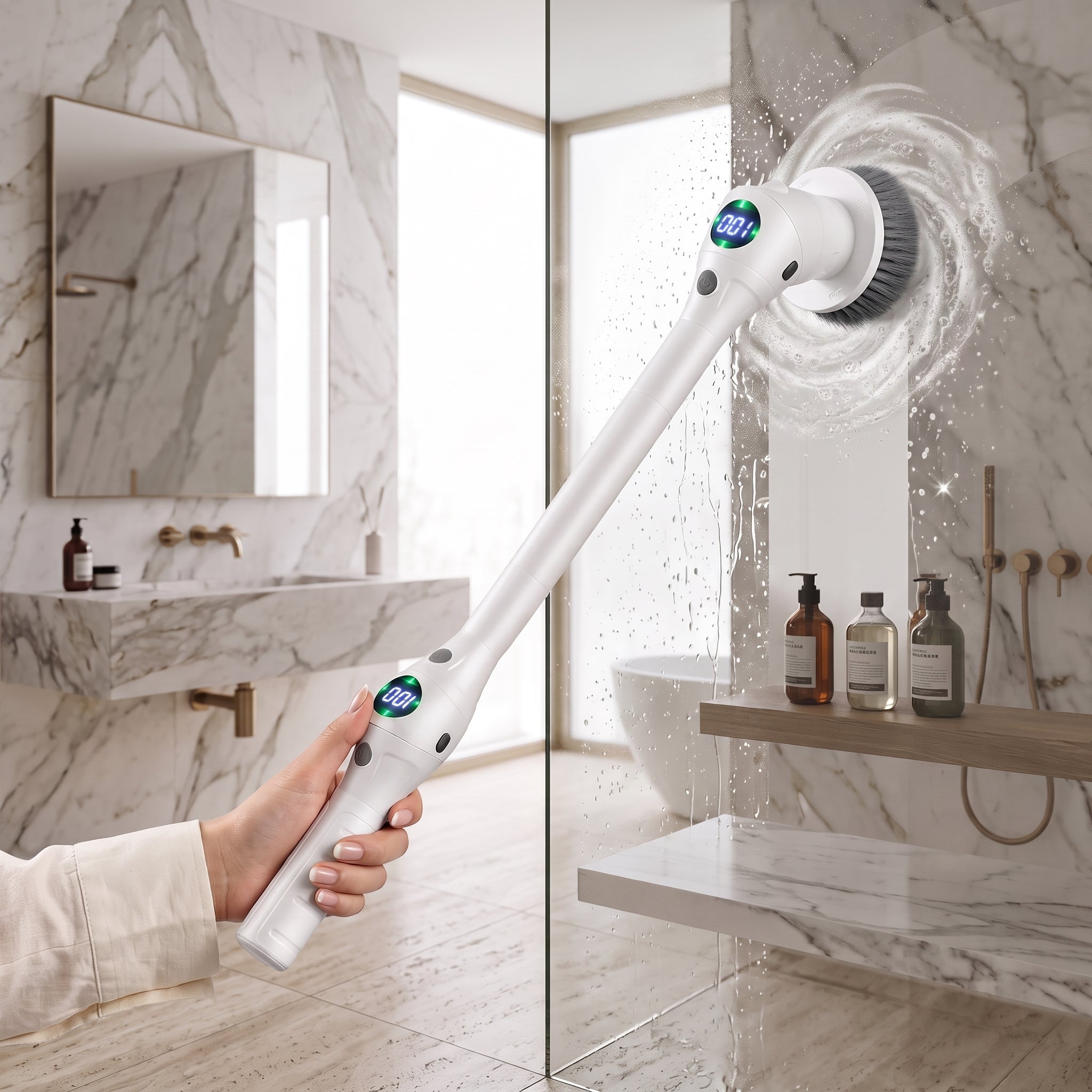 Electric Cleaning Scrub Brush with Eight Functions