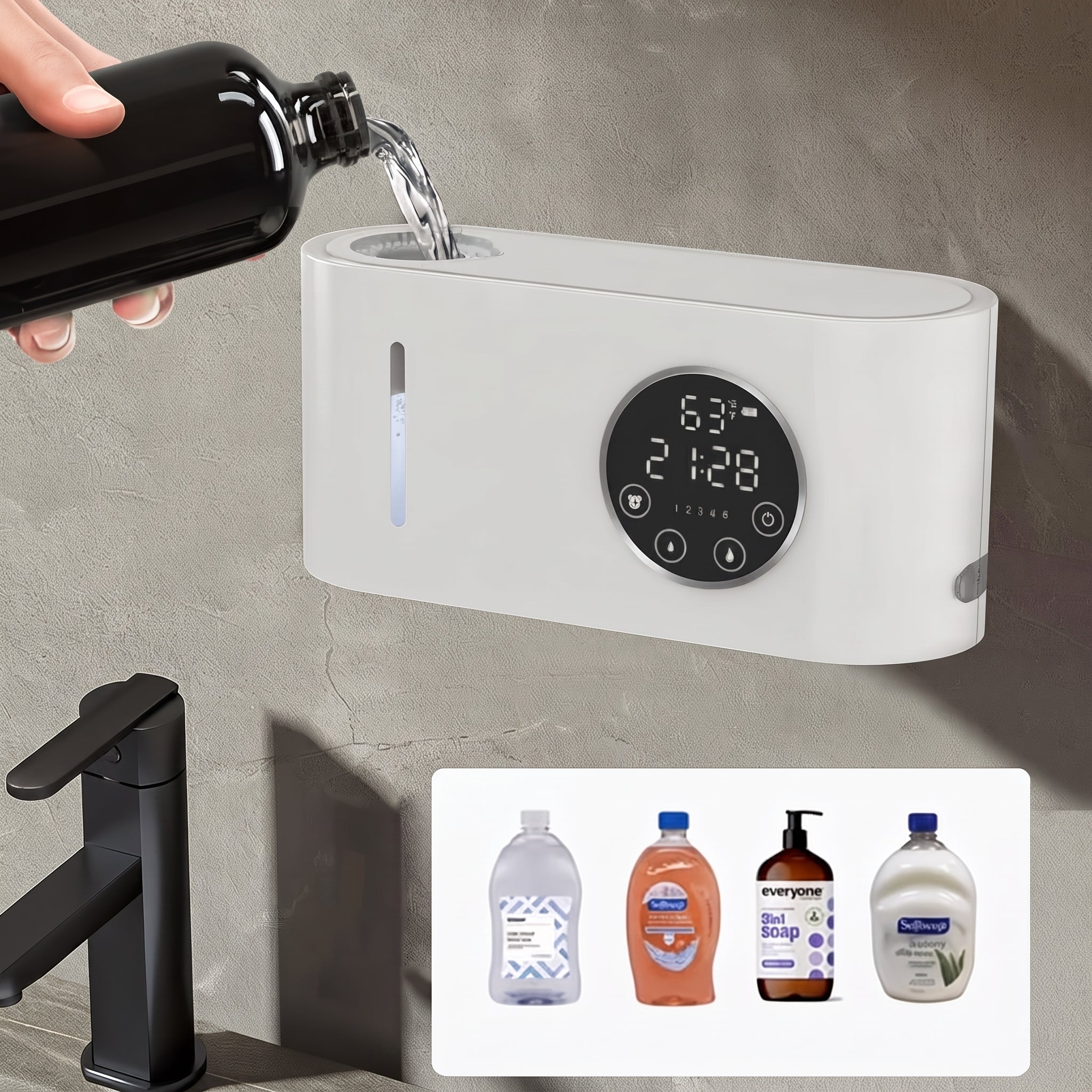 Touchless Soap Dispenser with Sensor Wall Mounted