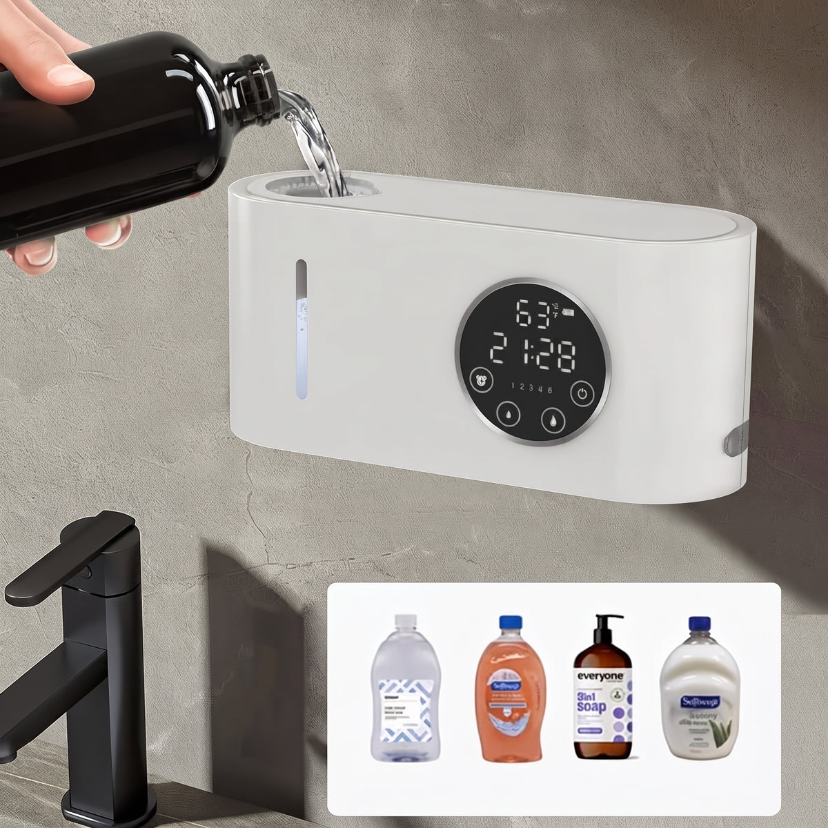 Touchless Soap Dispenser with Sensor Wall Mounted