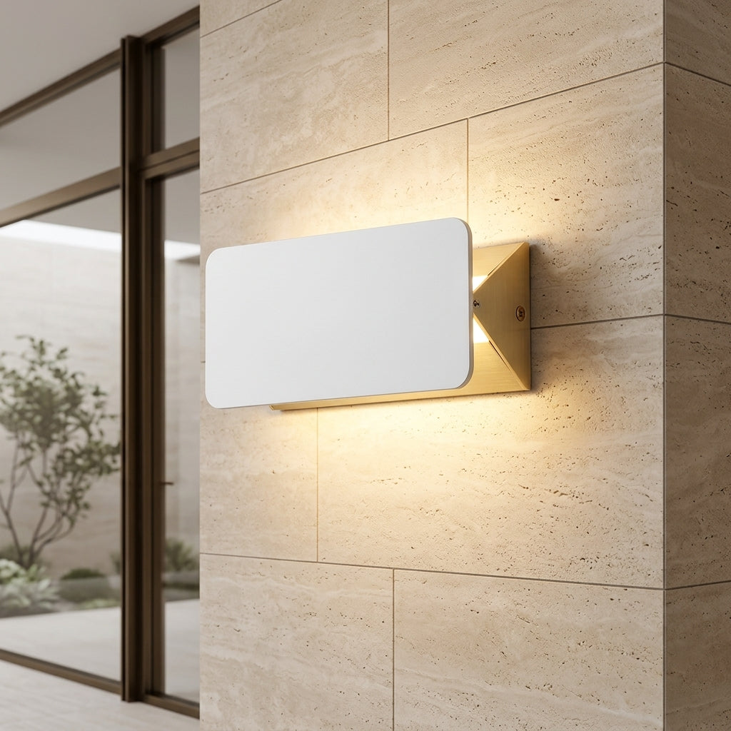 Wall Light Fixture with Adjustable Up Down Beam