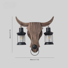 Wall Sconce Light with Double Iron Lanterns