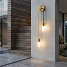 Indoor wall lamp with adjustable up down LED light - gold