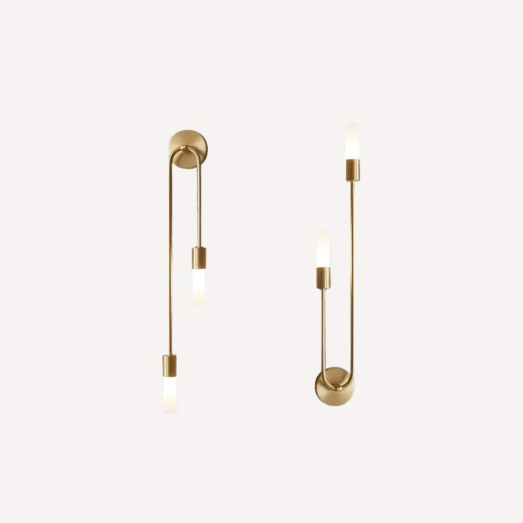 Indoor wall lamp with adjustable up down LED light