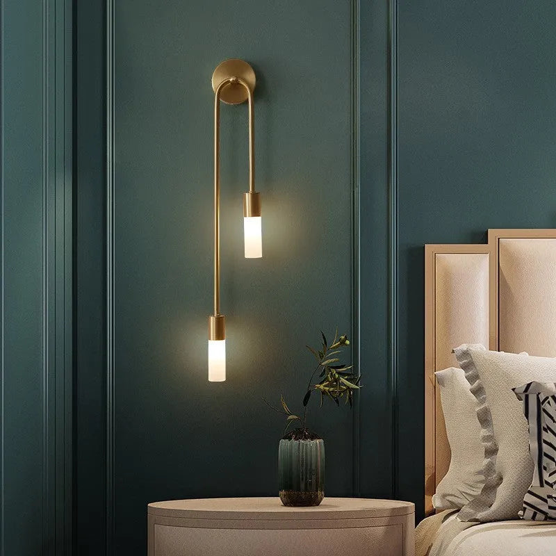 Indoor wall lamp with adjustable up down LED light