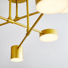 Six arm LED flush mount ceiling light