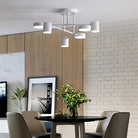 Six arm LED flush mount ceiling light