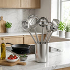 Kitchen Utensil Set with Stainless Steel Ergonomic Handles