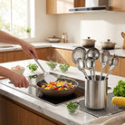 Kitchen Utensil Set with Stainless Steel Ergonomic Handles