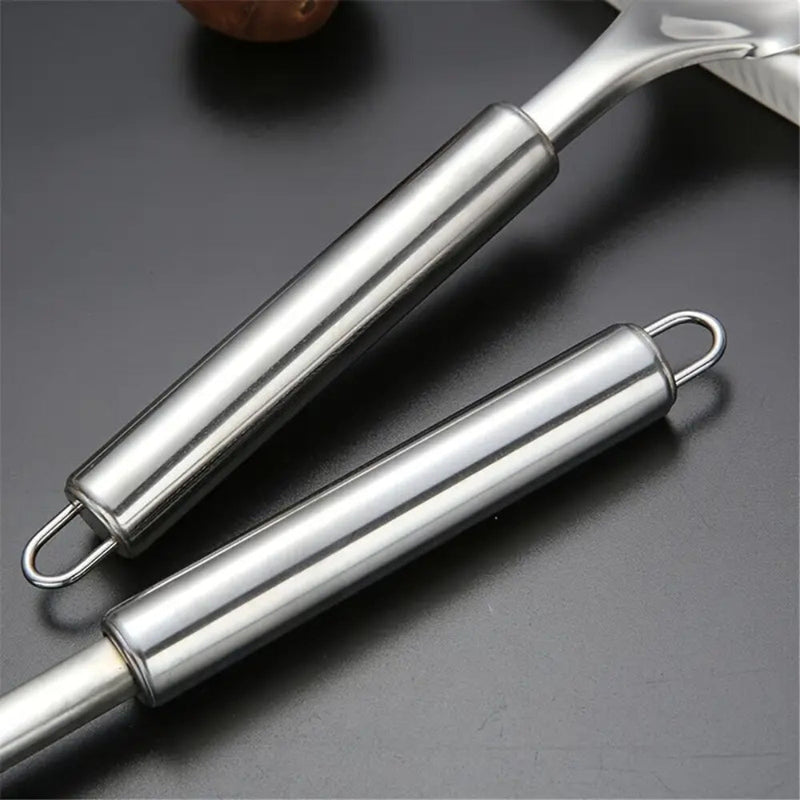 Kitchen Utensil Set with Stainless Steel Ergonomic Handles