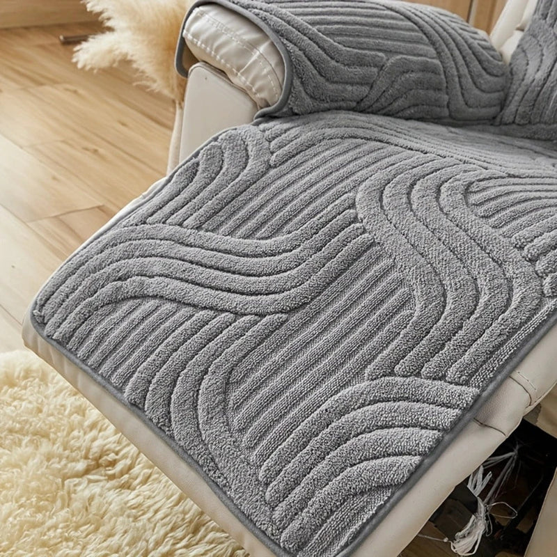 Recliner Armchair Cover with Jacquard Pattern and Non-Slip Fit