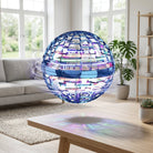 Flying Orb Toy with LED Lights and 360 Degree Rotation - blue