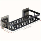 Corner wall mounted bathroom shelf without drilling