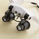 Magnifying Headset with LED Light and Interchangeable Lenses