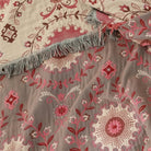 Reversible mandala cotton summer blanket for bed and sofa