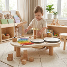 Musical xylophone table with bells for baby sensory play