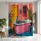 Shower Curtain Zebra Print Bathroom Decorative