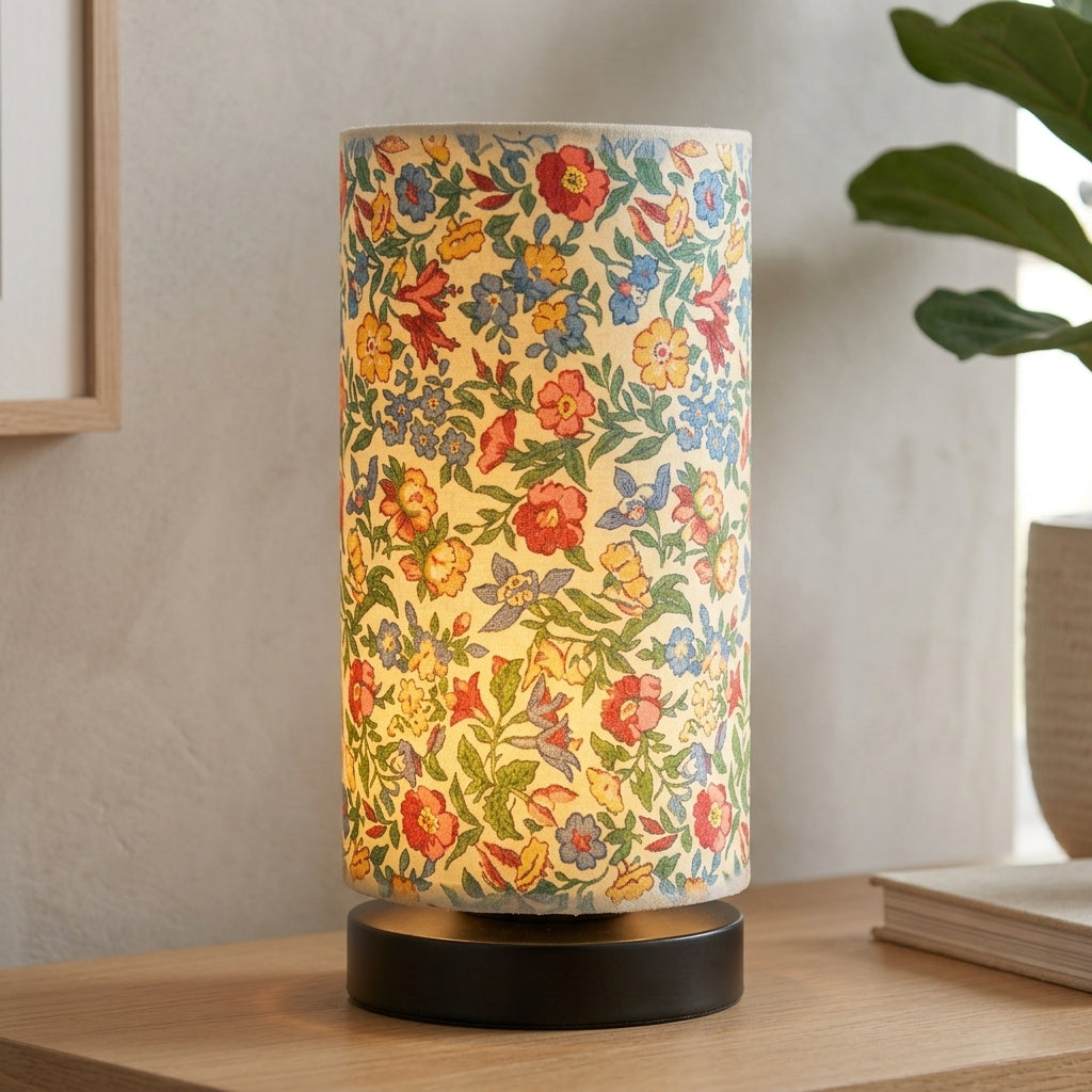 Table Lamp Floral Botanical Decorative Bedroom Desk - garden grass
