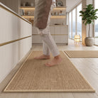 Kitchen Mats Non Slip Comfort Set of Two - oat
