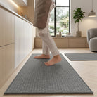 Kitchen Mats Non Slip Comfort Set of Two - dark gray