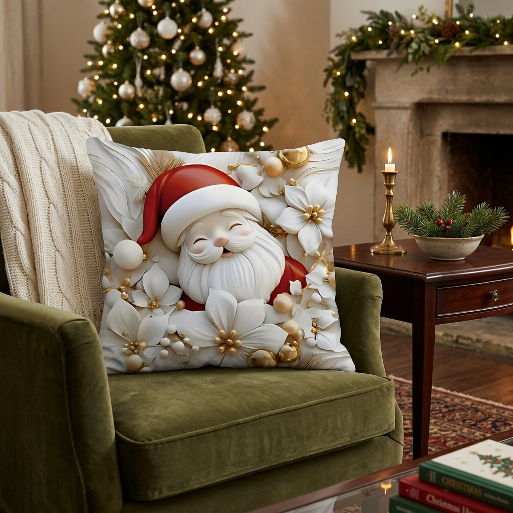 Pillow Covers Festive Christmas Decorative Set of Four