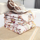 Reversible Blanket Botanical Floral Jungle Design
