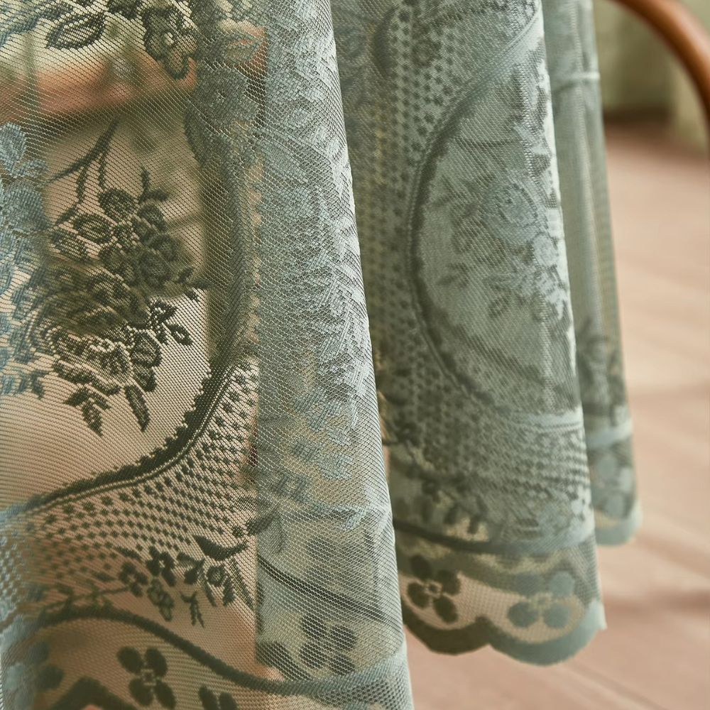 Round Tablecloth Floral Lace Decorative Dining Table Cover