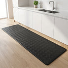 Kitchen Mat Anti Fatigue Cushioned Non Slip Modern - black