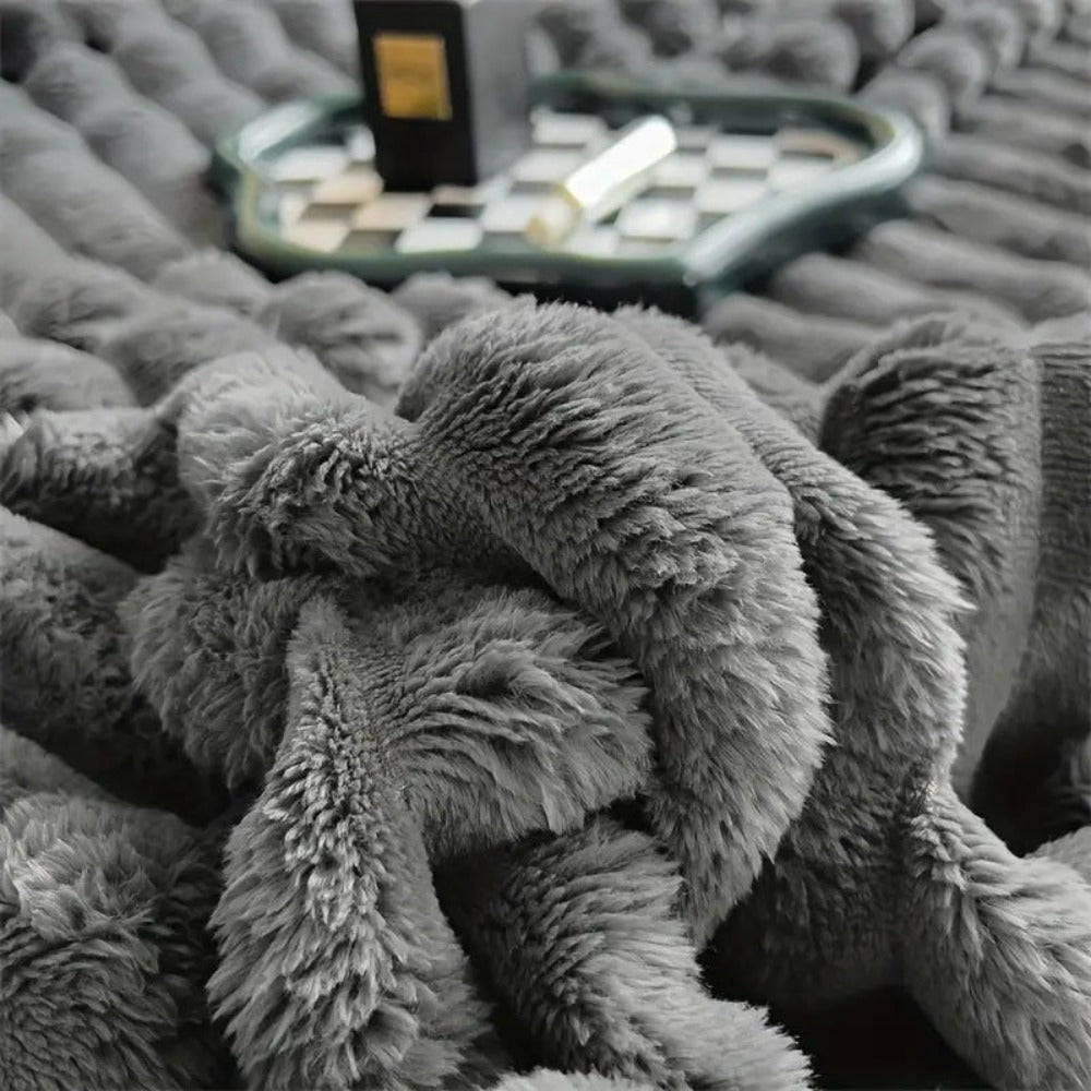 Decorative Blanket Striped for Sofa Bed Armchair