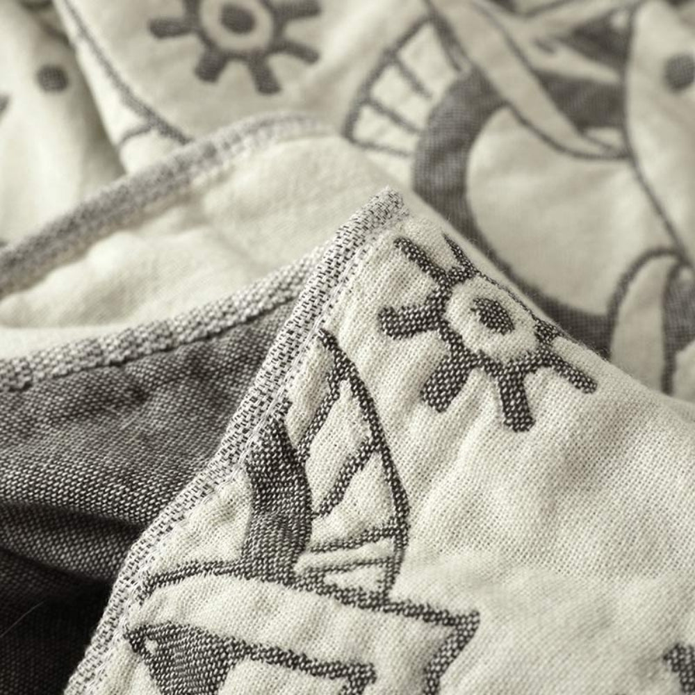 Decorative Blanket Reversible Floral Mandala Bed Sofa