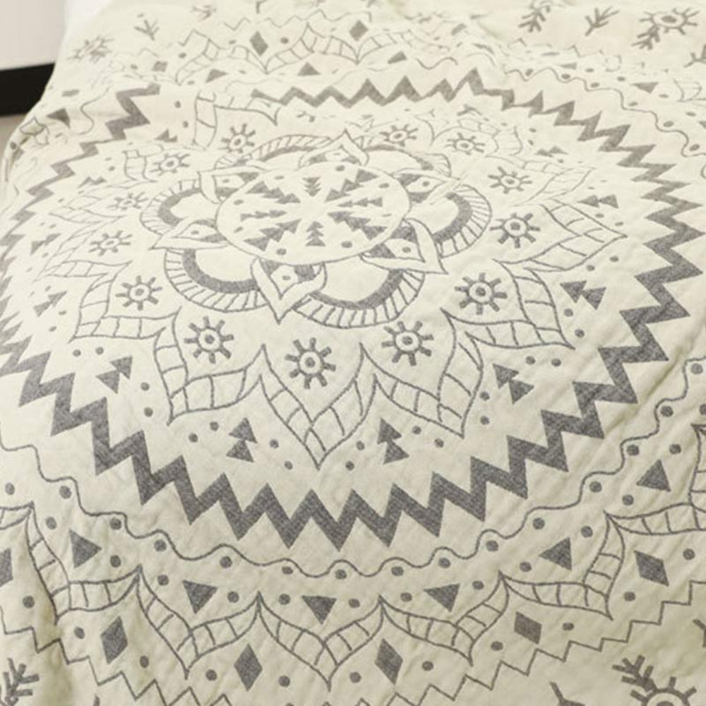 Decorative Blanket Reversible Floral Mandala Bed Sofa