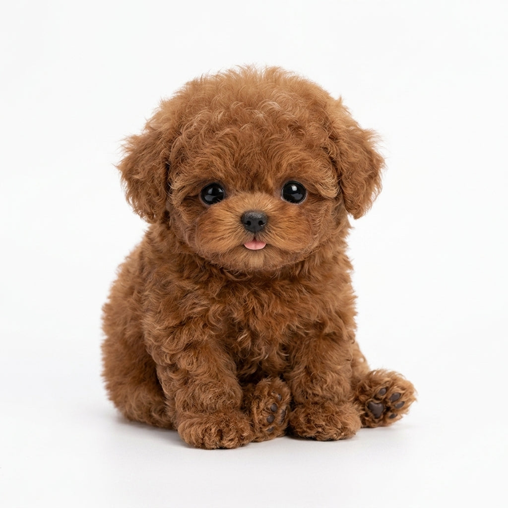 Robot Puppy Interactive Toy Walking Barking Sounds - brown