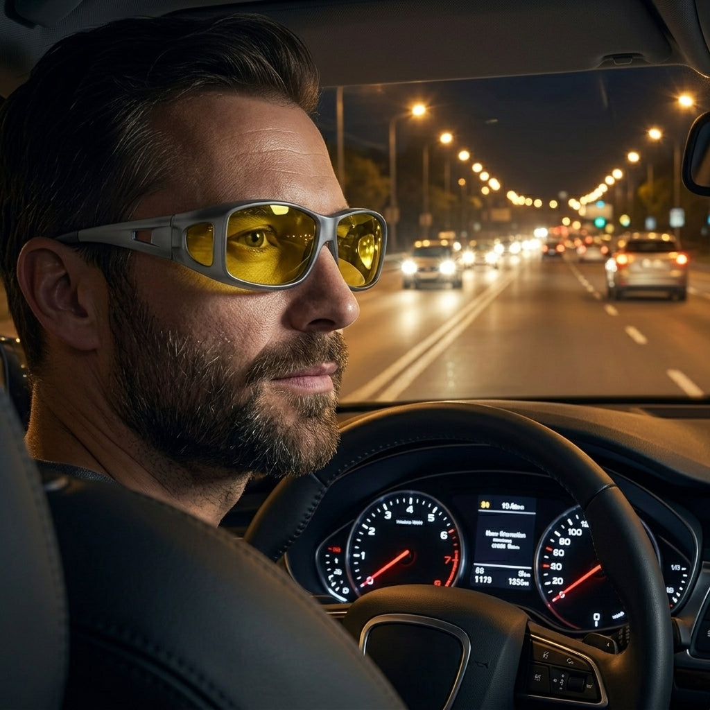 Driving Glasses Polarised Night Anti Glare Frame