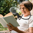 Hands Free Magnifier with 5X Lens for Reading and Crafts