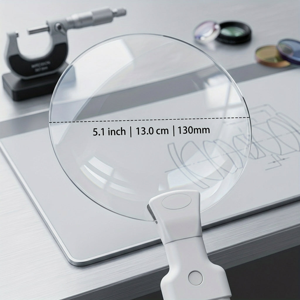 Hands Free Magnifier with 5X Lens for Reading and Crafts