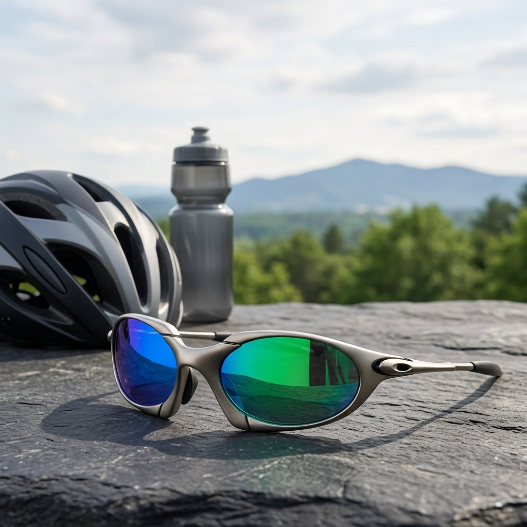 Sport Sunglasses for Men with Polarised Lenses and UV Protection - green