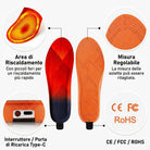 Heated Insoles Wireless Rechargeable with Adjustable Heat Settings