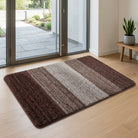 Washable Doormat with Non Slip Base for Entrances - brown