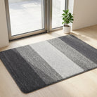 Washable Doormat with Non Slip Base for Entrances - gray