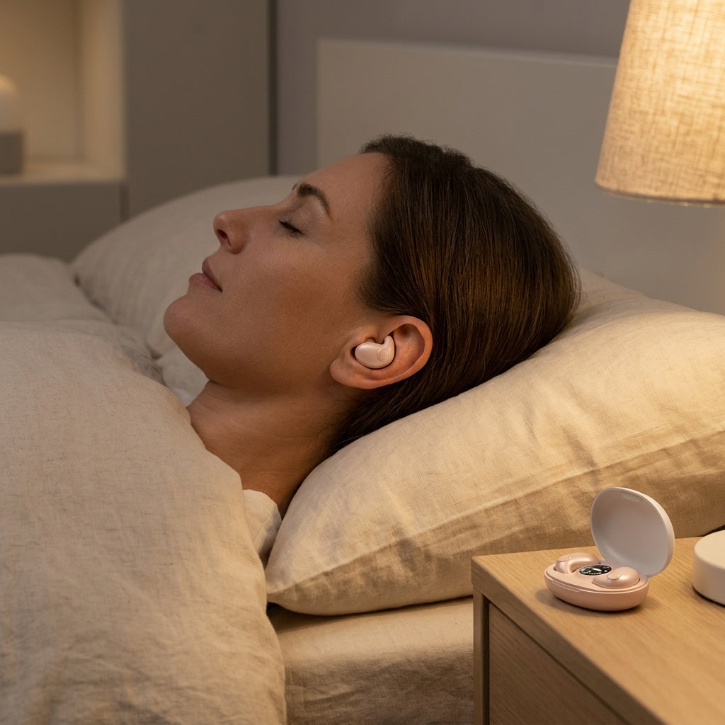Bluetooth Sleep Headphones with Noise Cancelling and Invisible Fit