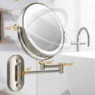 Magnifying Mirror with LED Light for Bathroom Vanity