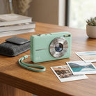 Vintage digital camera with compact design and HD photos - green