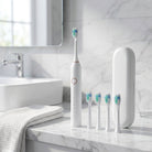 Sonic toothbrush with multiple modes and long battery life - white