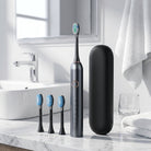 Sonic toothbrush with multiple modes and long battery life - black