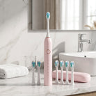 Sonic toothbrush with multiple modes and long battery life - pink