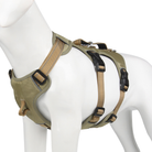 No-pull dog harness with reflective strips and adjustable fit - khaki